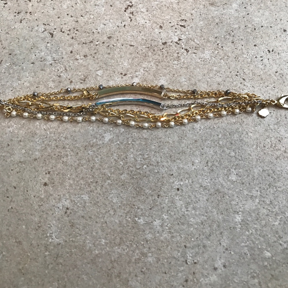 Fragments Multi Chain And Bar Bracelet - Picture 6 of 6