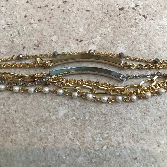 Fragments Multi Chain And Bar Bracelet - Picture 4 of 6