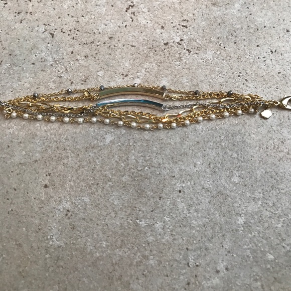 Fragments Multi Chain And Bar Bracelet - Picture 6 of 6