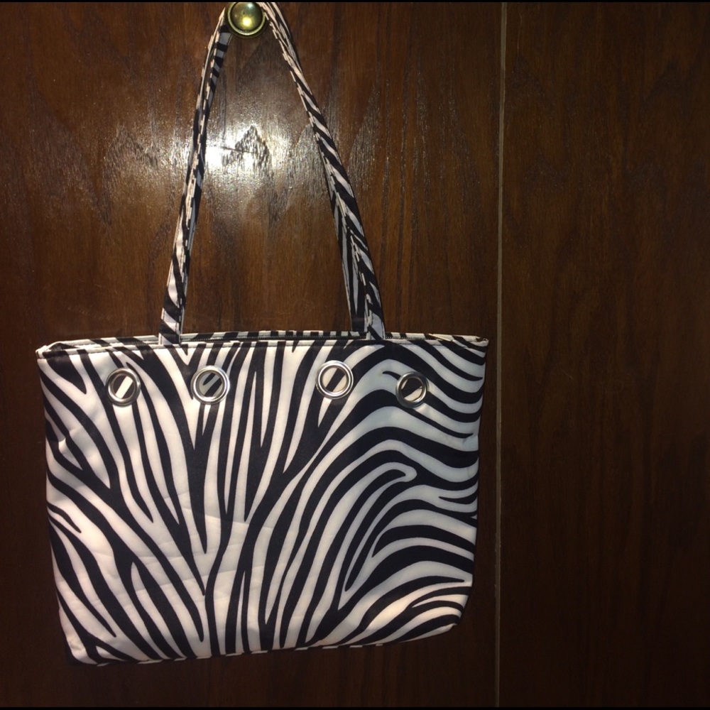 Zebra print purse