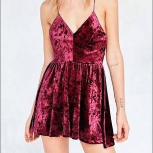 Kimchi Blue velvet romper