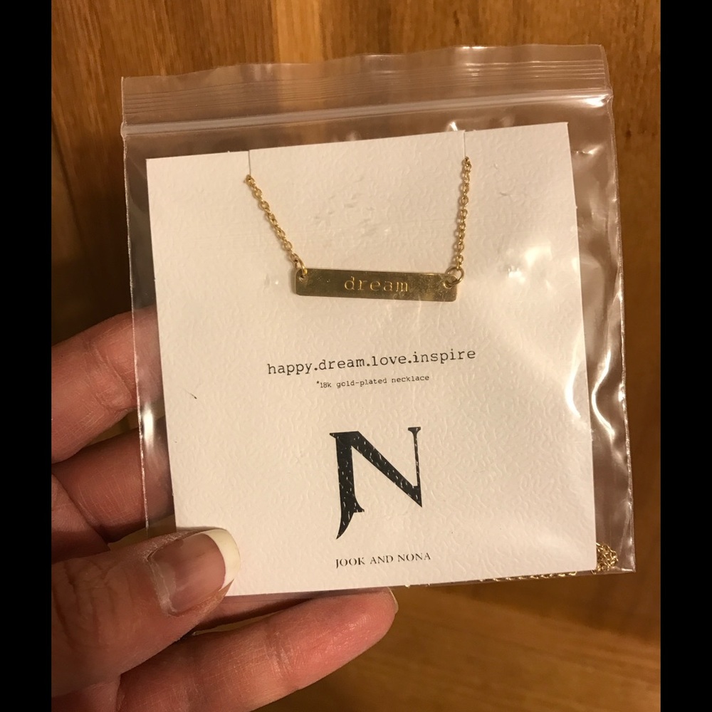 NEW Jook and Nona 18k Gold Plated Necklace