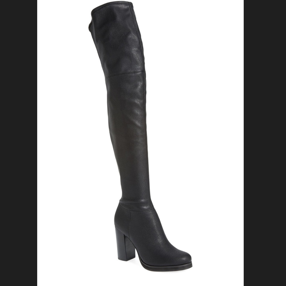 Calvin Klein leather over the knee boat