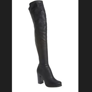 Calvin Klein leather over the knee boat