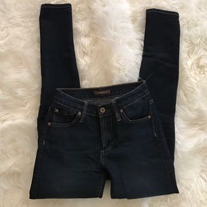 James jeans, twiggy legging, dark wash, size 24