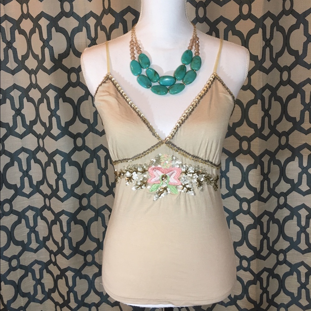 Embroiled Top with Sequence - new