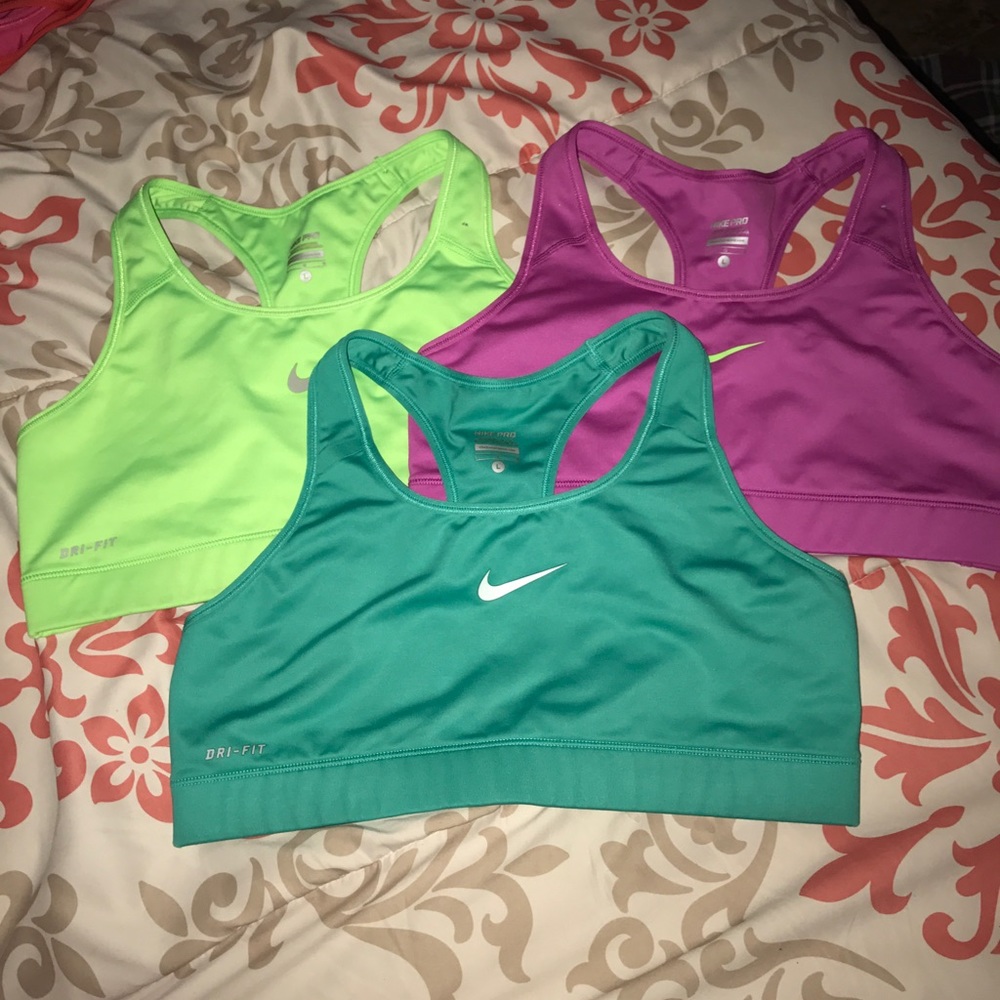 Lot of 3 used Nike sports bras