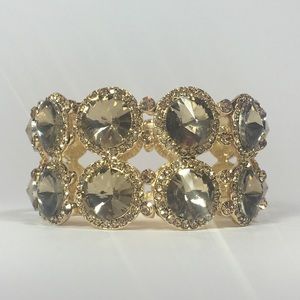 🐿Burlingame Bracelet - Gold and Topaz Crystals