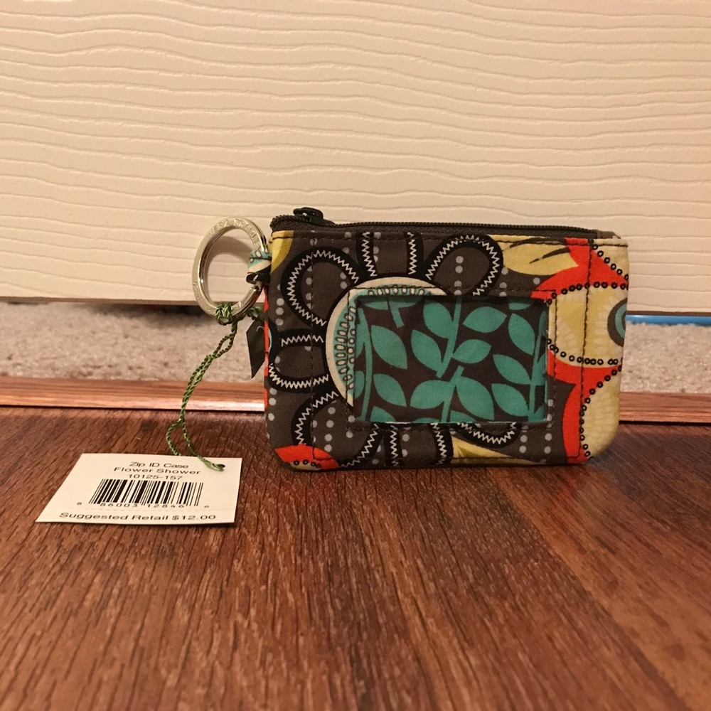 Vera Bradley Zip ID case in Flower Shower