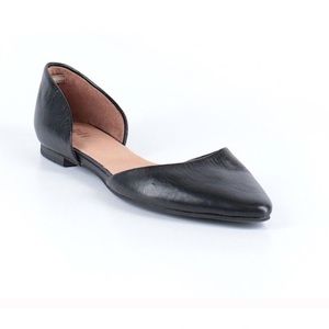 J. Jill black leather D'orsay flats