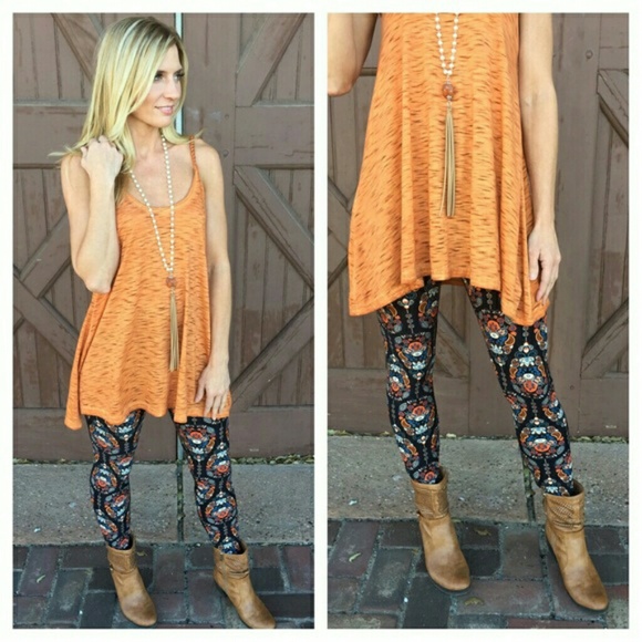 Infinity Raine Tops - NWT TANGERINE STRAP TUNIC
