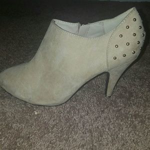 Cream Ankle Boots