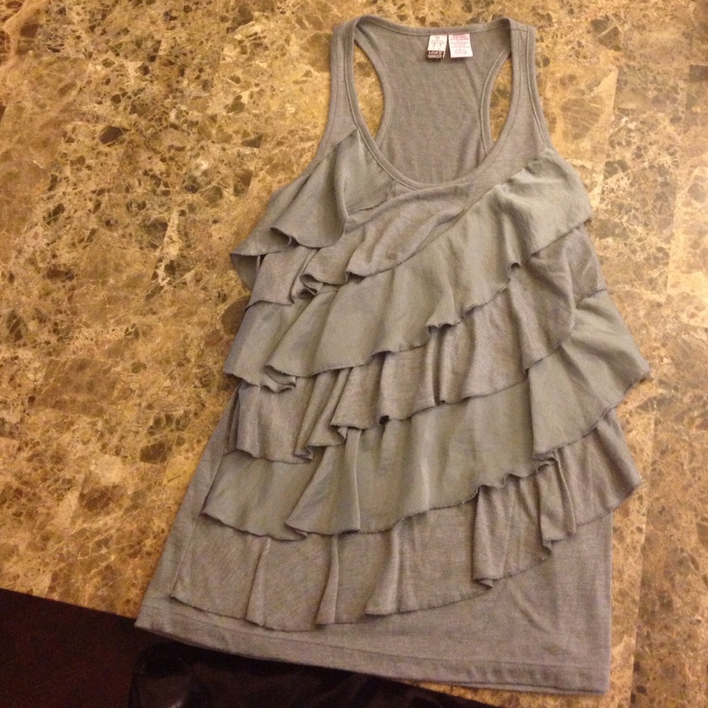 Love on a Hanger ruffled tank.
