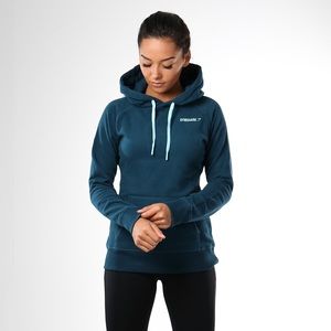 Gymshark Crest Pullover Hoodie - Blue