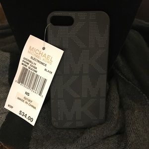 Black Michael Kors Monogram iPhone5 Silicone Case