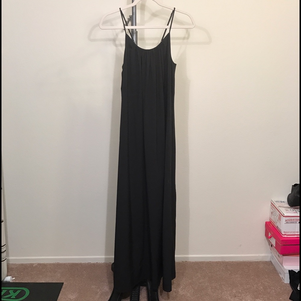 Clover Canyon Sample black maxi dress w/ pockets
