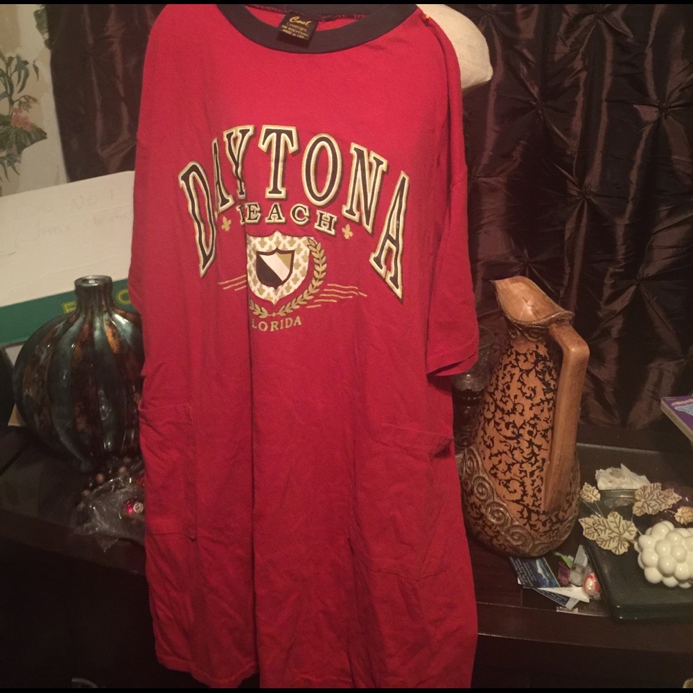 Red Cover-Up T-Shirt Dress.....