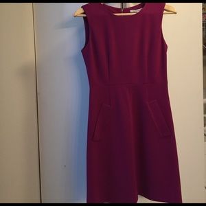 Diane von furstenberg purple pocket dress