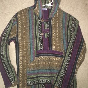 hippie/tribal "drug rug" pullover