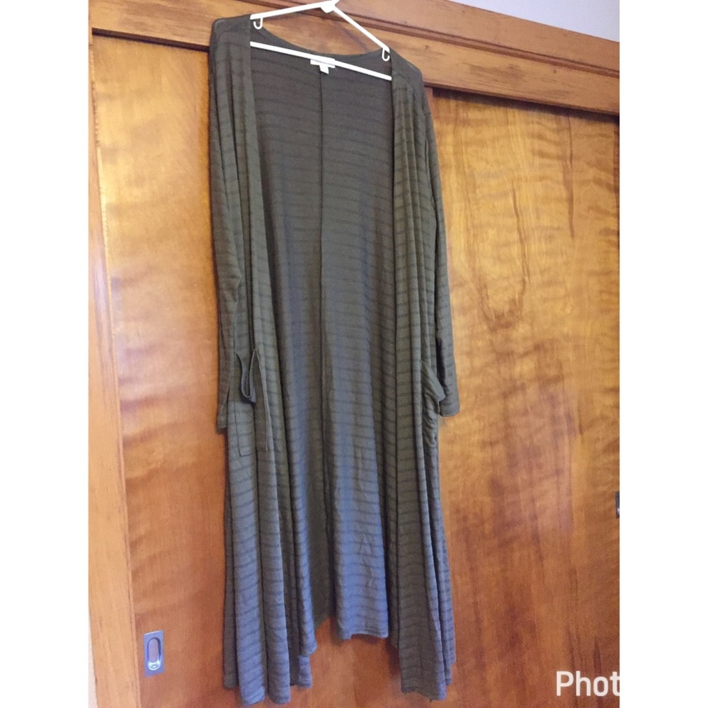 LuLaRoe XL Sarah cardigan, dark green
