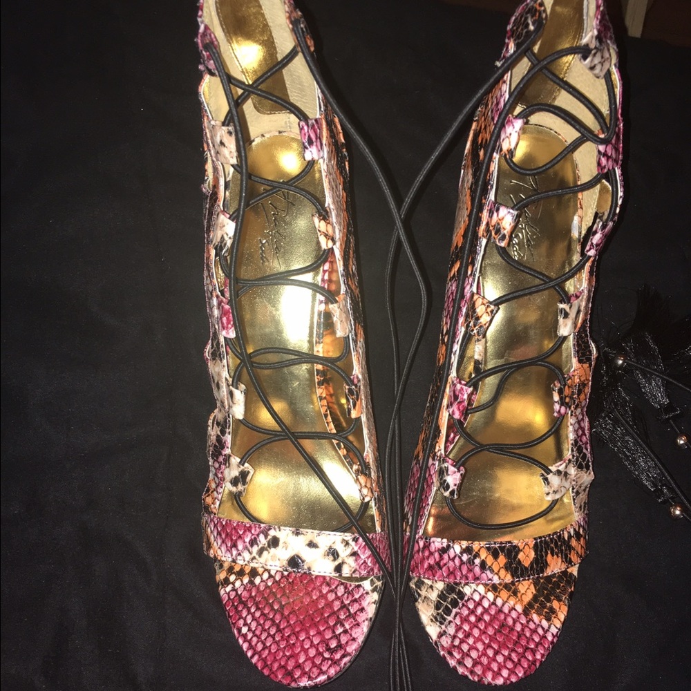 Strapped heels