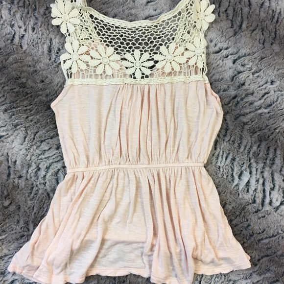 Forever 21 Pink Floral Strap Knit Women's Top - Picture 3 of 4