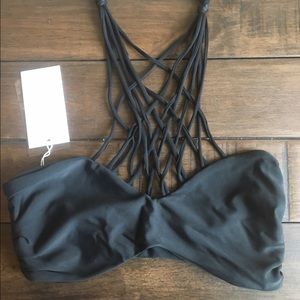 MIKOH Swimwear Kahala Top in Night - NEW
