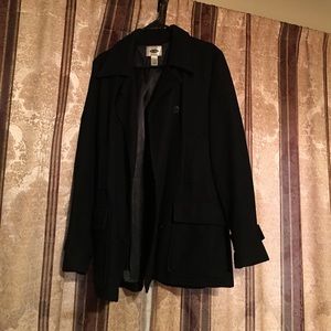 Black pea coat