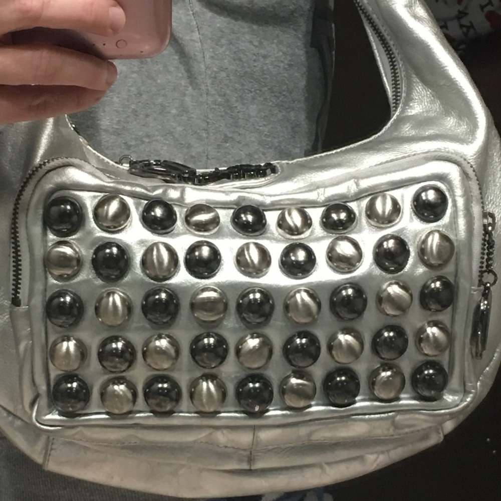 Betsy Johnson silver Hand bag