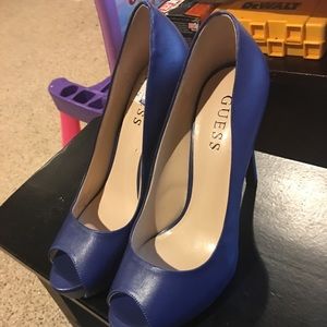 Guess blue heels