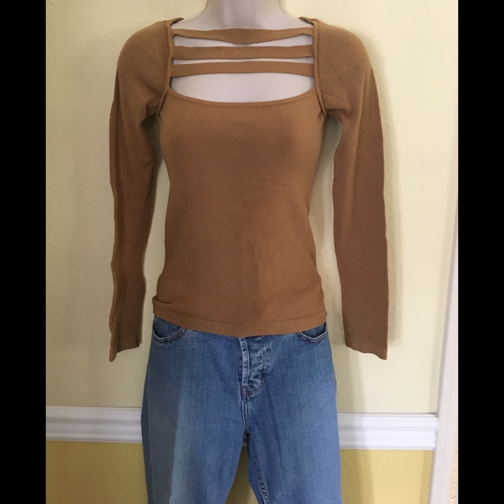 DONATING 12/16/19! Costa Blanca brown sweater,