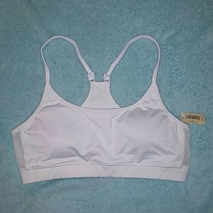 Aerie Mesh Side Panel Sports Bra w/ Keyhole Pocket