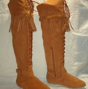 Colin Stuart Suede Fringe Boot #VictoriaSecret