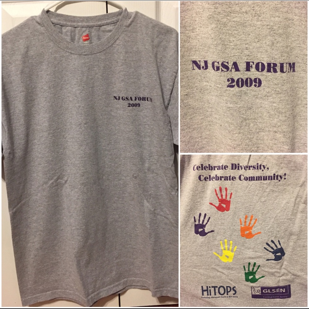✨Hanes Double-Sided LGBT Pride T-Shirt✨