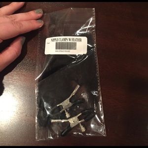 Pure Romance Nipple Clamps with Feathers