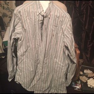 Men's Striped L/S Ralph Lauren Button Down Shirt!