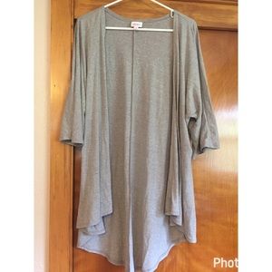 LuLaRoe Small Lindsay cardigan, grey