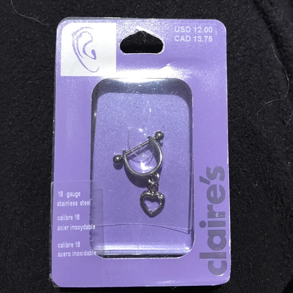 Dangling Heart Cartilage Ring