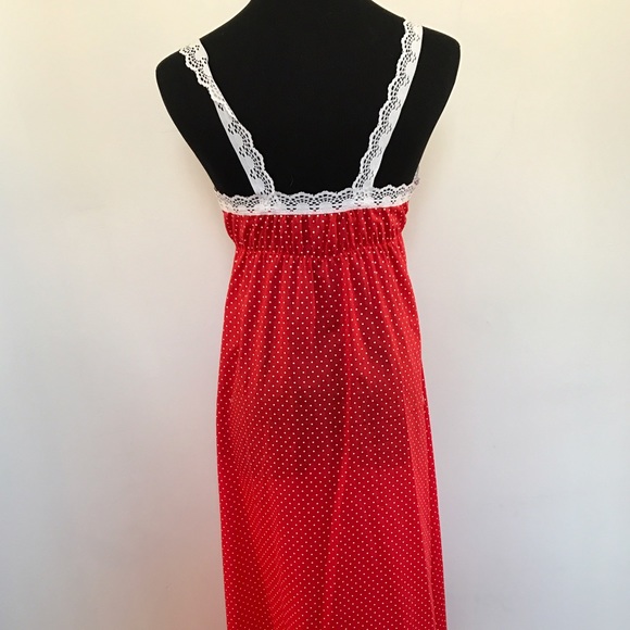 Vintage Intimates & Sleepwear - Vintage polka dot night gown Vintage Intimates & Sleepwear - Vintage polka dot night gown