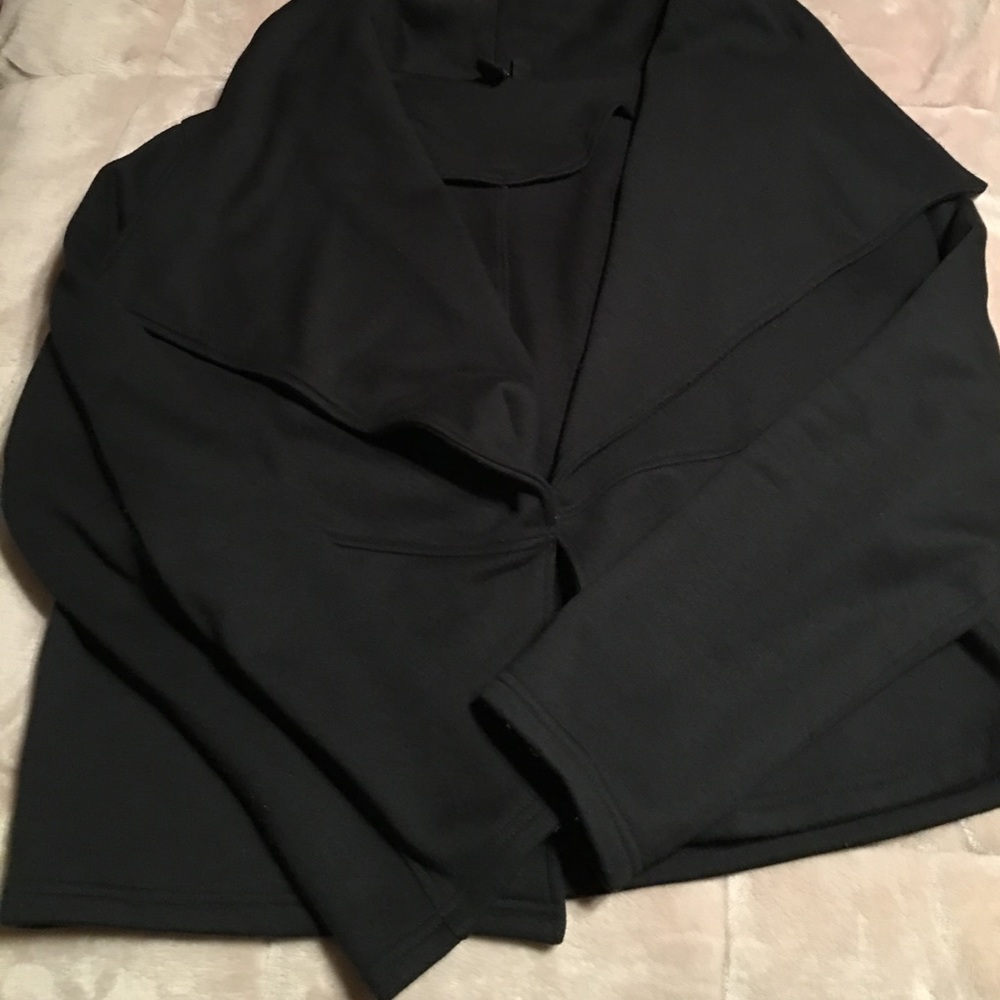Draped in jacket