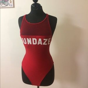 One piece bathing suit