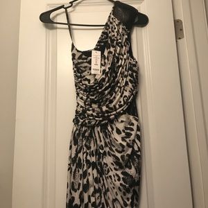 One shoulder Print dress
