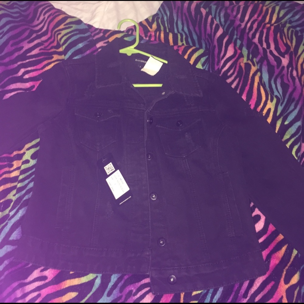Black jean jacket