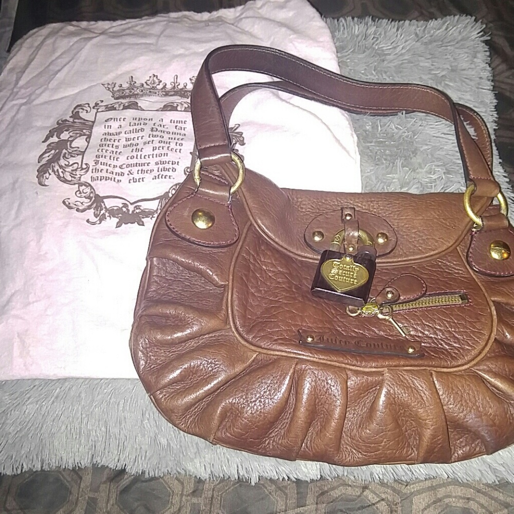 Genuine Leather Juicy Bag, Lock & Key