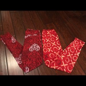 BNWT VALENTINE lularoe leggings in one size♥️