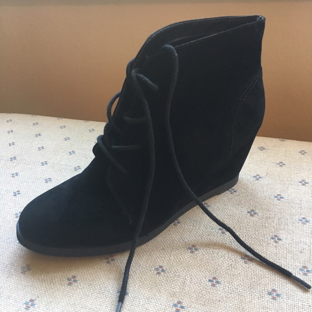 Madden Girl Faux Suede Wedge Booties