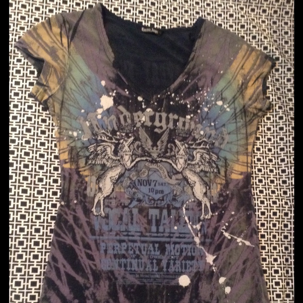 Electric Angel Concert Style Babydoll Tee
