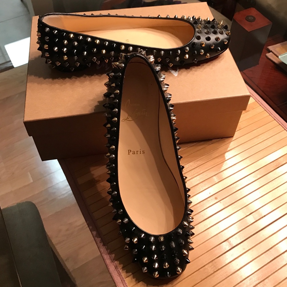 Christian Louboutin Gozul spike flats
