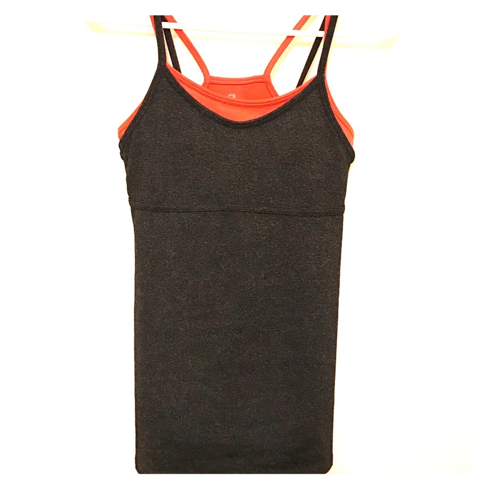 Heathered Gray Gap fit work out tank