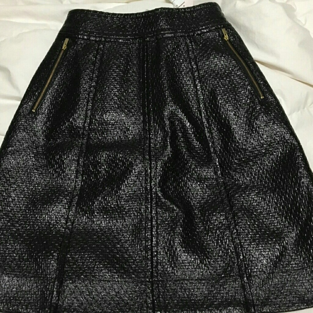 Banana Republic faux leather A line skirt 00p New!